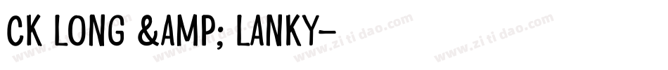 CK Long & Lanky字体转换